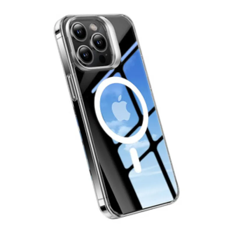 Torras telefoniümbris UPRO Lstand Clear-Mag iPhone 15 PRO jaoks (läbipaistev) universaalne