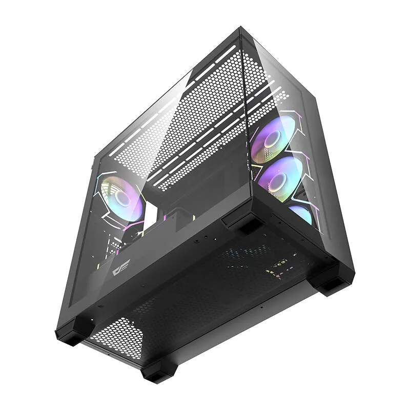 Darkflash DS900 arvutikast (must) + 7 ARGB ventilaatorit universaalsed