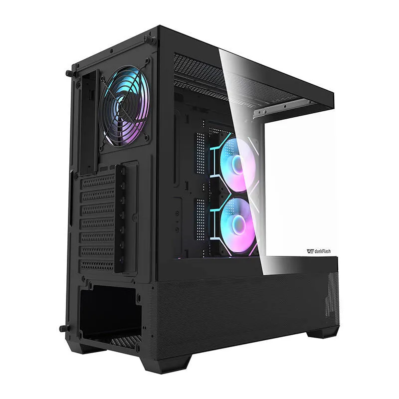 Darkflash DS900 AIR arvutikarp (must) + 6 ARGB ventilaatorit universaalsed