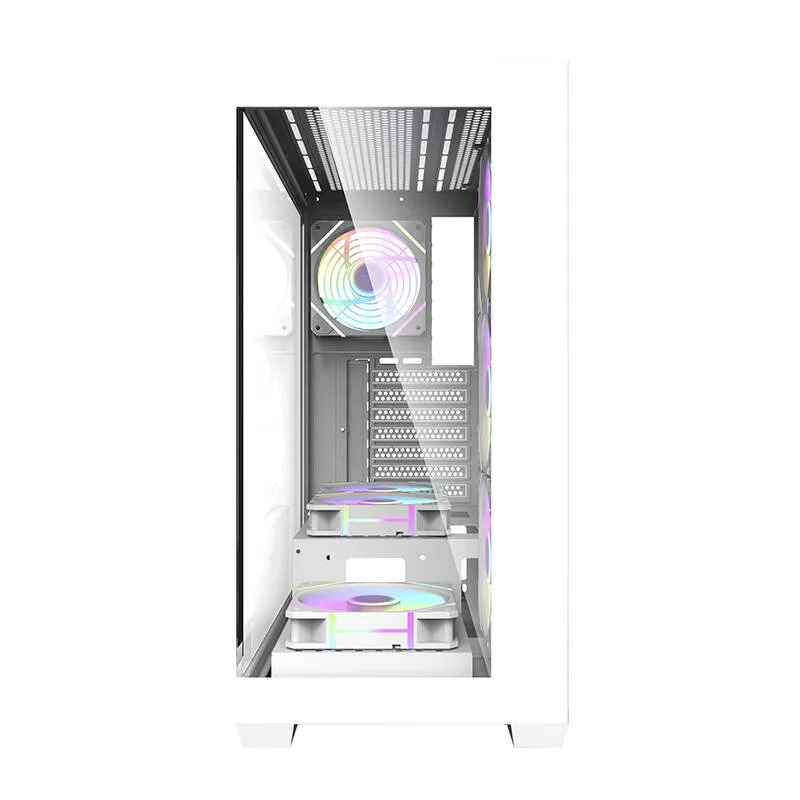Arvutikarp Darkflash DS900 (valge) + 7 ARGB ventilaatorit universaalne