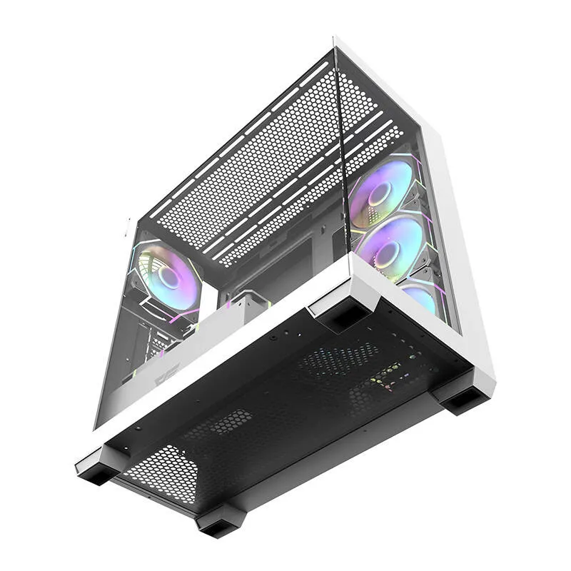 Arvutikarp Darkflash DS900 (valge) + 7 ARGB ventilaatorit universaalne