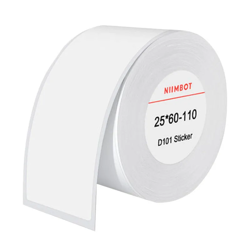 Termokleebised Niimbot kleebised 25x60 mm, 110 tk (Valge) universaalne