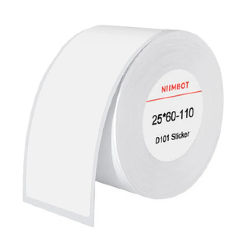 Termokleebised Niimbot kleebised 25x60 mm, 110 tk (Valge) universaalne