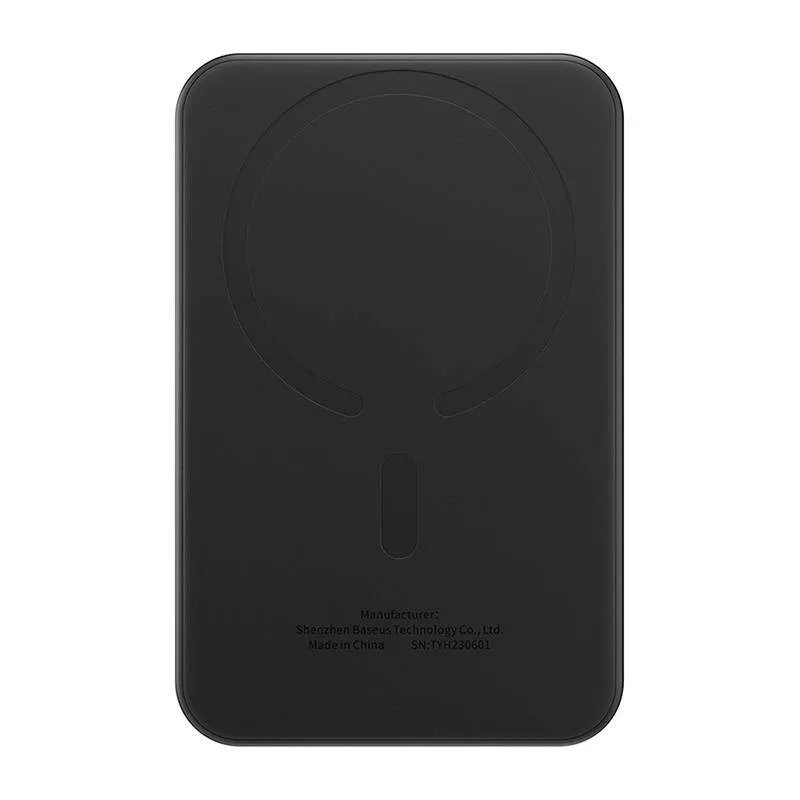 Magnetiline Mini Toitepank Baseus 5000mAh, USB-C 20W (must) universaalne