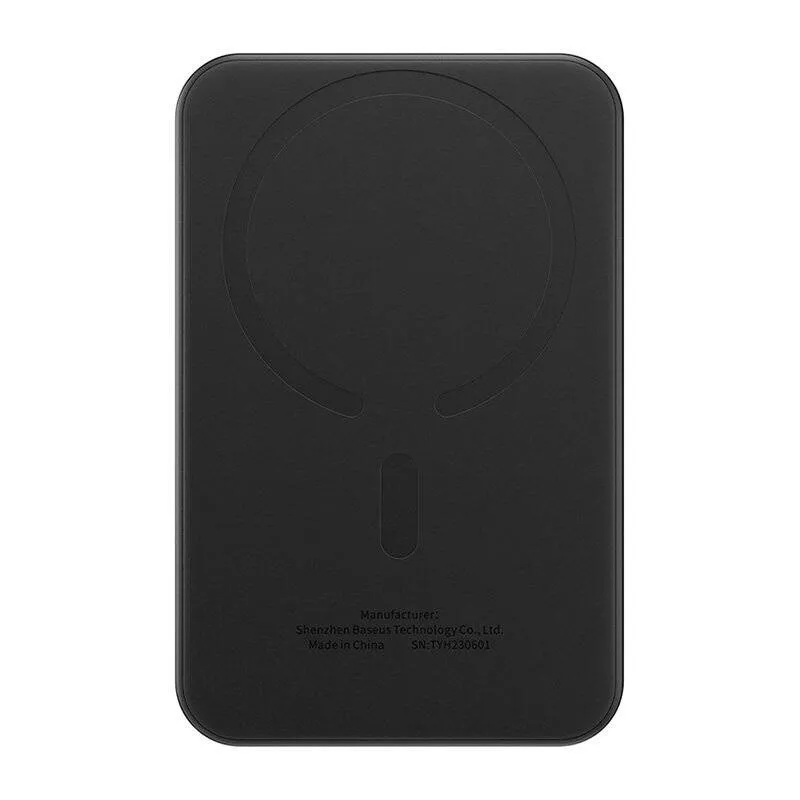 Magnetiline Mini Toitepank Baseus 5000mAh, USB-C 20W (must) universaalne