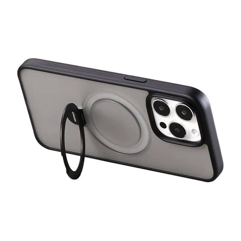 Joyroom JR-BP004 Magnetiline kaitsekott ja hoidja iPhone 15 jaoks (Must) universaalne