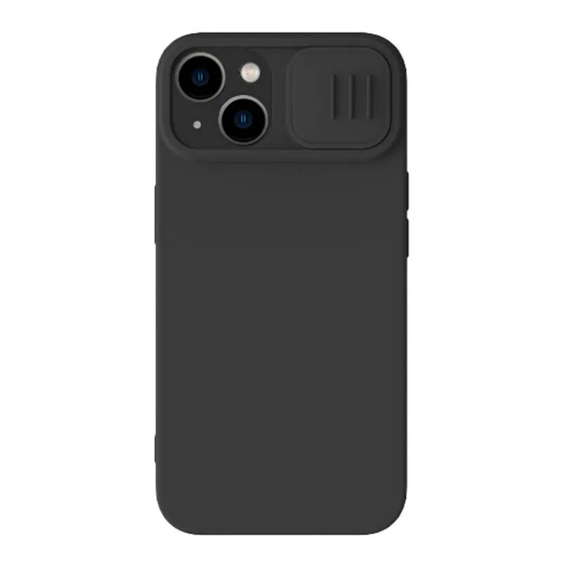 Nillkin CamShield Silky Silikoonümbris iPhone 15 Plus (must) universaalne