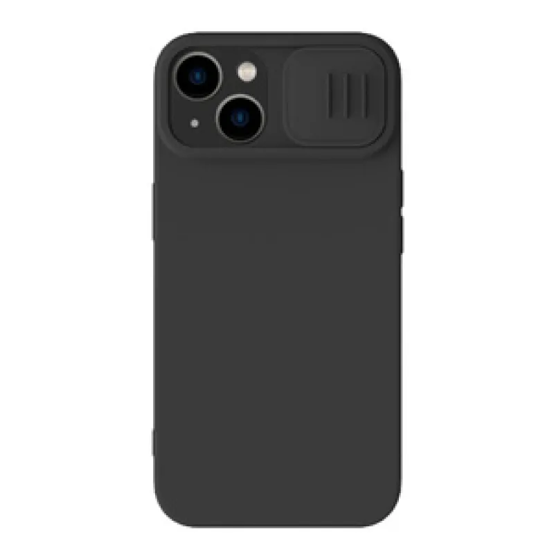 Nillkin CamShield Silky Silikoonümbris iPhone 15 Plus (must) universaalne