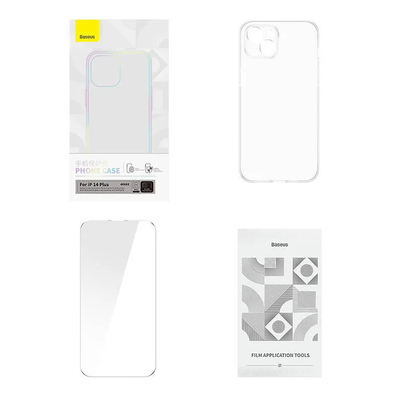 Baseus Kristall Series Magnetkahvel iPhone 14 Plus jaoks + universaalne karastatud klaas