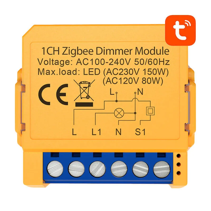 Smart pistikupesa lüliti ZigBee Avatto ZDMS16-2 TUYA universaal