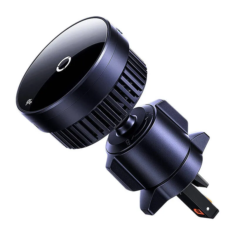 Baseus MagPro autohoidik 15W Qi2.0 induktiivlaadijaga (must) universaalne