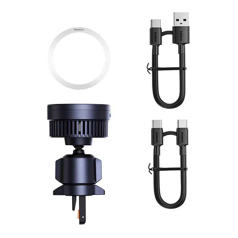 Baseus MagPro autohoidik 15W Qi2.0 induktiivlaadijaga (must) universaalne