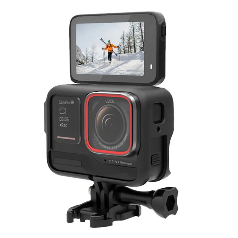 Plastikust puur PULUZ Insta360 Ace Pro jaoks (must) universaalne