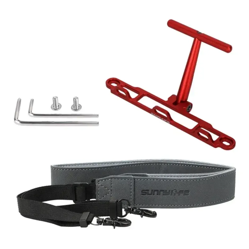 Sunnylife rihmaga kinnituskinnitus DJI RC / RC 2 puldile (punane) ZJ764-R universaalne