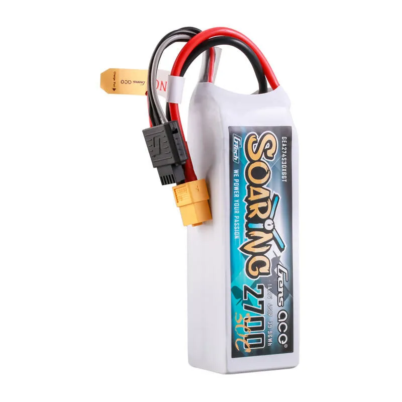 Gens ace G-Tech Soaring 2700mAh 14.8V 30C 4S1P LiPo XT60 universaalne