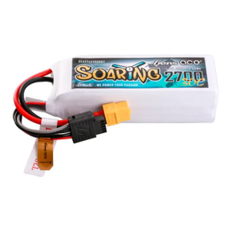 Gens ace G-Tech Soaring 2700mAh 14.8V 30C 4S1P LiPo XT60 universaalne