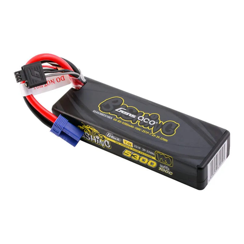 Gens ace G-Tech 5300mAh 7.4V 100C 2S1P Lipo EC5 universaalne