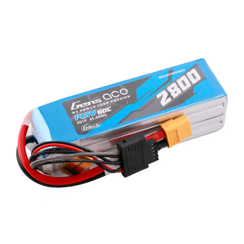 Gens ace G-Tech Soaring 2800mAh 14.8V 60C 4S1P LiPo XT60 universaalne