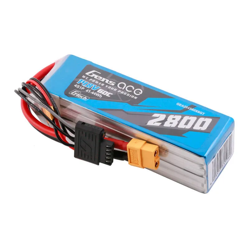 Gens ace G-Tech Soaring 2800mAh 14.8V 60C 4S1P LiPo XT60 universaalne