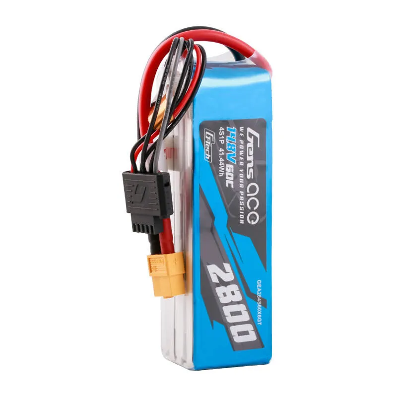 Gens ace G-Tech Soaring 2800mAh 14.8V 60C 4S1P LiPo XT60 universaalne