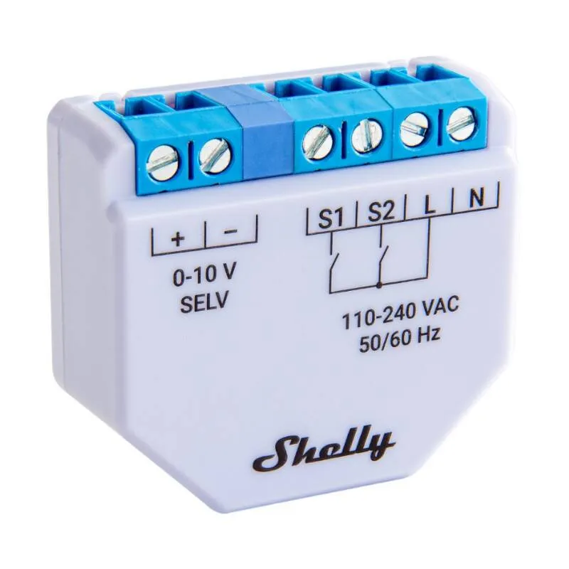 Shelly Plus 0-10V Dimmer universaalne