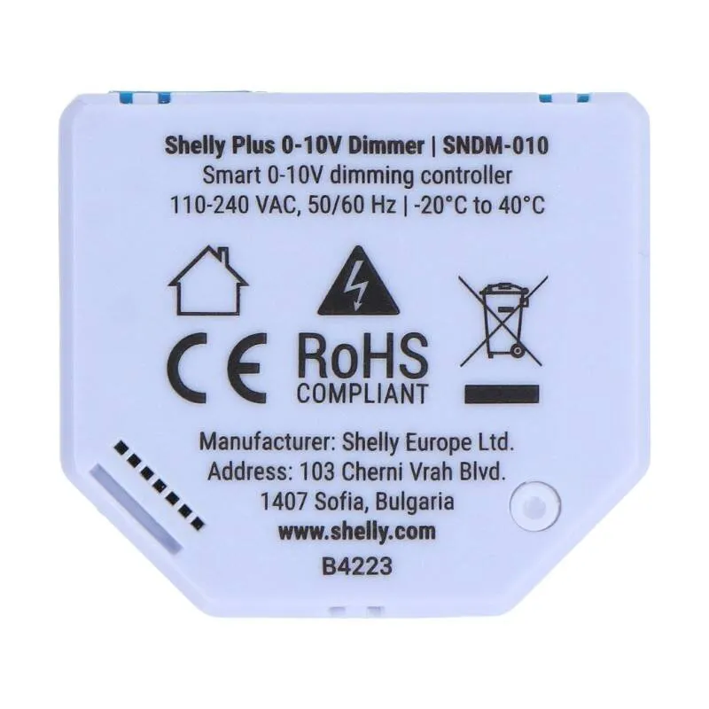 Shelly Plus 0-10V Dimmer universaalne