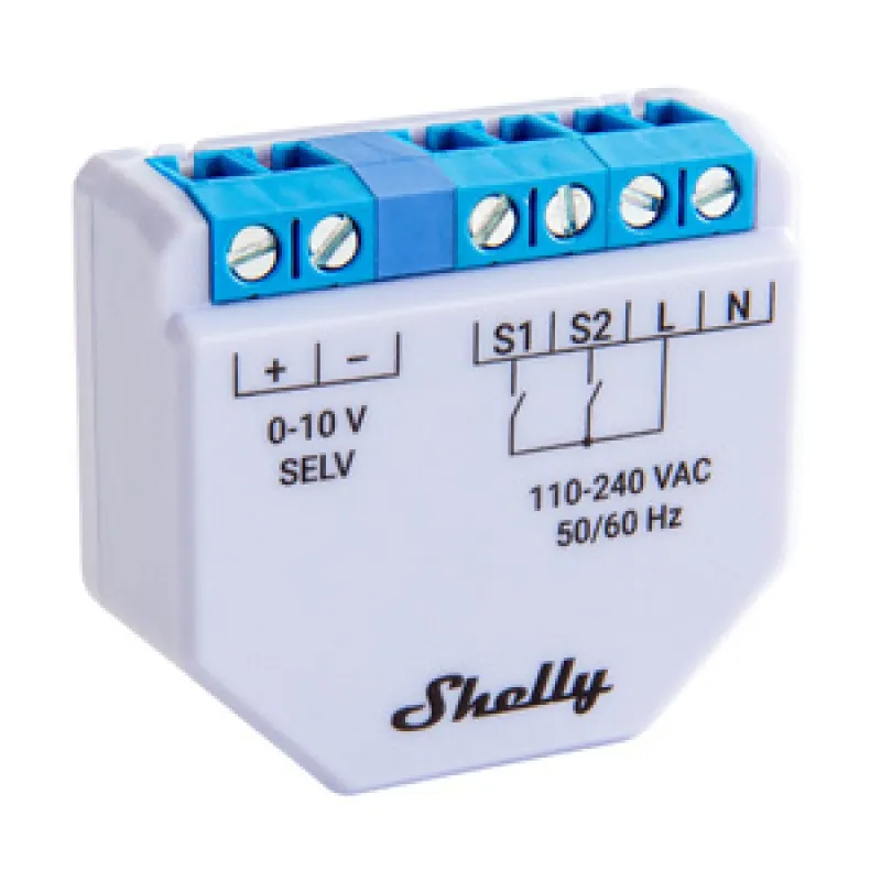 Shelly Plus 0-10V Dimmer universaalne