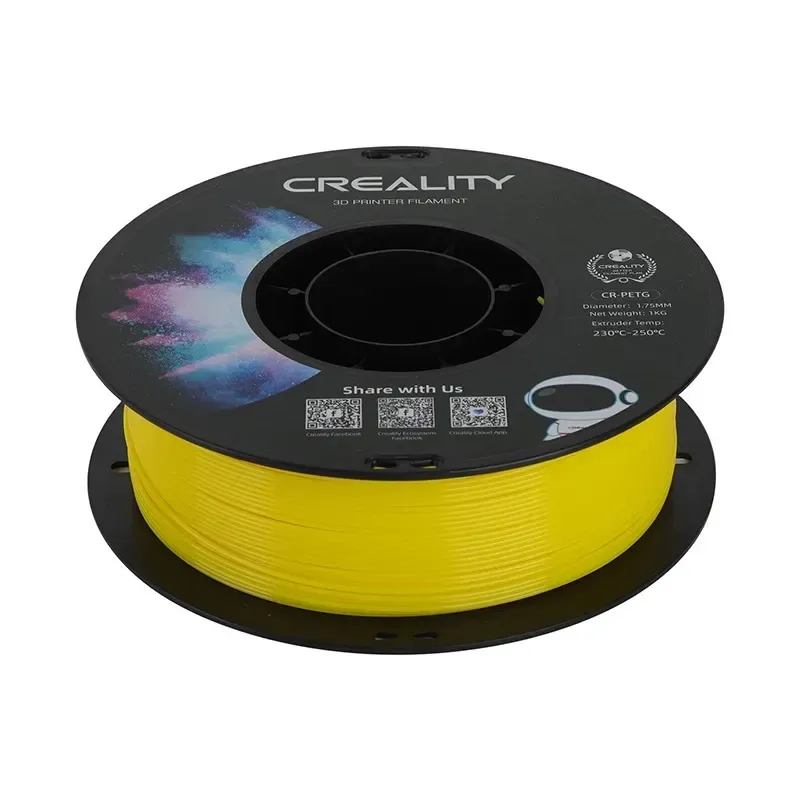 CR-PETG Filament Creality (Kollane) universaalne