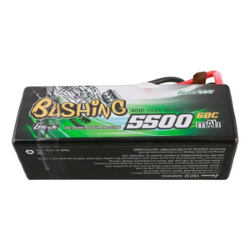 Gens ace G-Tech 5500mAh 4S1P 14.8V 60C Karmast kaitstud RC auto Lipo aku universaalne