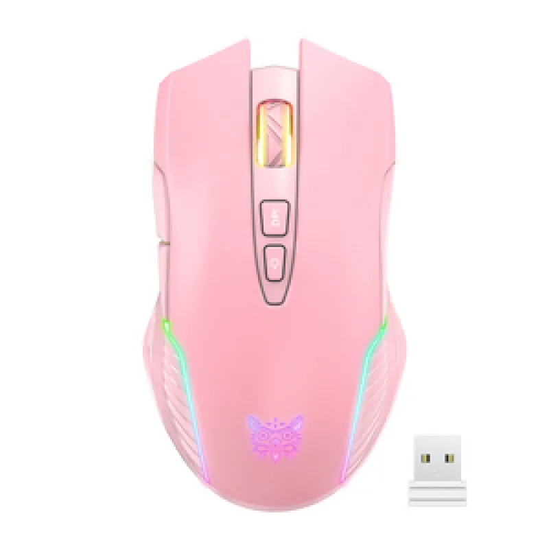 ONIKUMA CW905 Roosa Traadita Mängimouse 2.4G universaalne