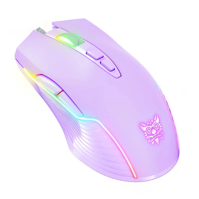 ONIKUMA RGB juhtmega mängimhiir CW905 lilla universaalne