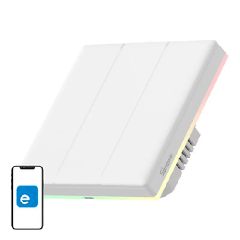 Smart Wi-Fi Puutetundlik Seinalüliti Sonoff TX T5 3C (3-kanaliline) universaalne