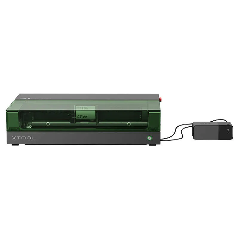 2-in-1 lasergraveerimismasin xTool S1 40W Basic (Must) universaalne