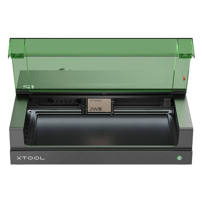 2-in-1 lasergraveerimismasin xTool S1 40W Basic (Must) universaalne