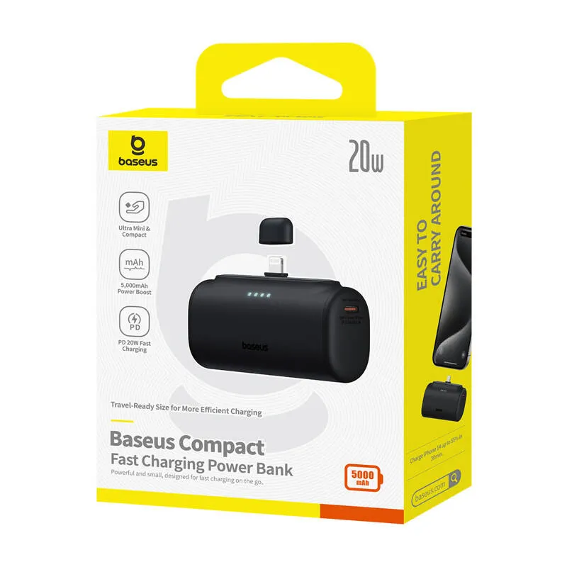 Powerbank OS-Baseus Compact IP 5000mAh 20W (must) universaalne