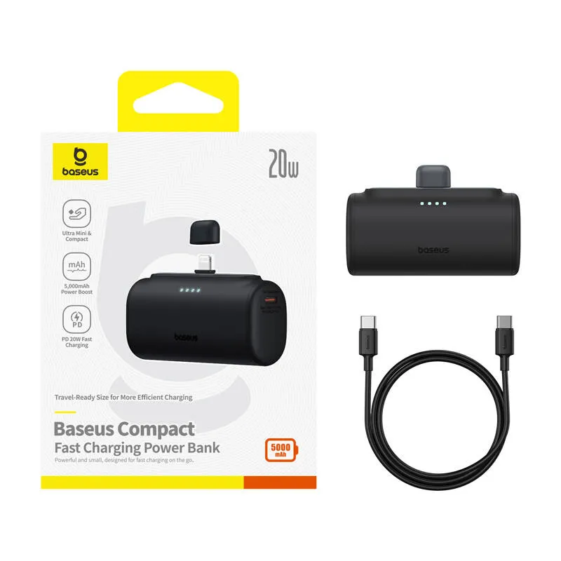 Powerbank OS-Baseus Compact IP 5000mAh 20W (must) universaalne