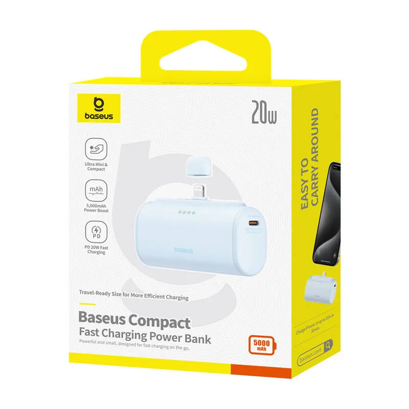 Powerbank OS-Baseus Compact IP 5000mAh 20W (sinine) universaal