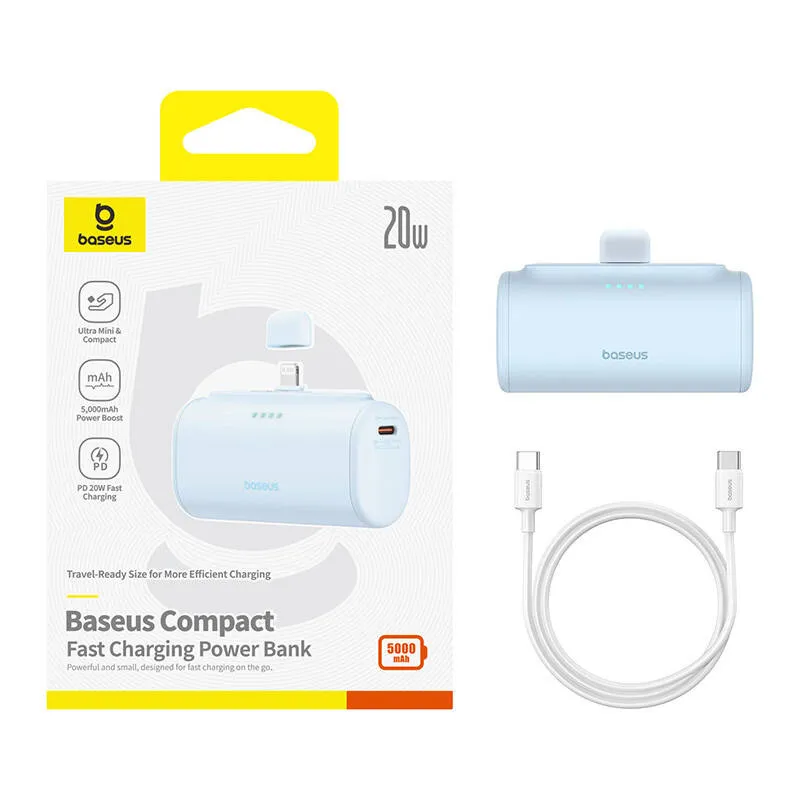 Powerbank OS-Baseus Compact IP 5000mAh 20W (sinine) universaal