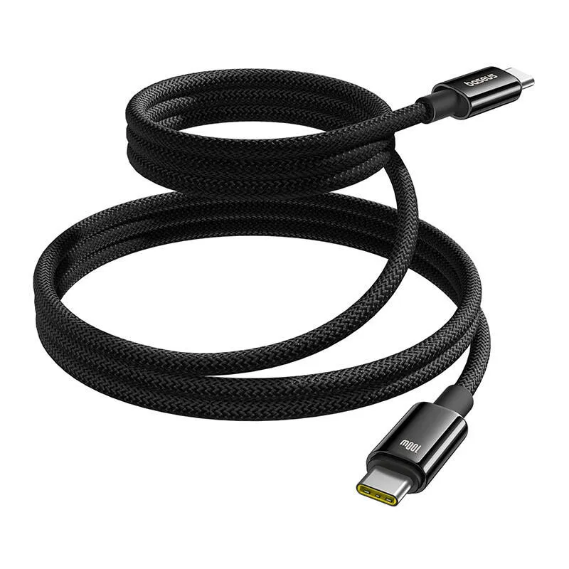 Baseus Tungsten Gold Laadimiskabel USB-C kuni USB-C 100W 1m (must) universaalne
