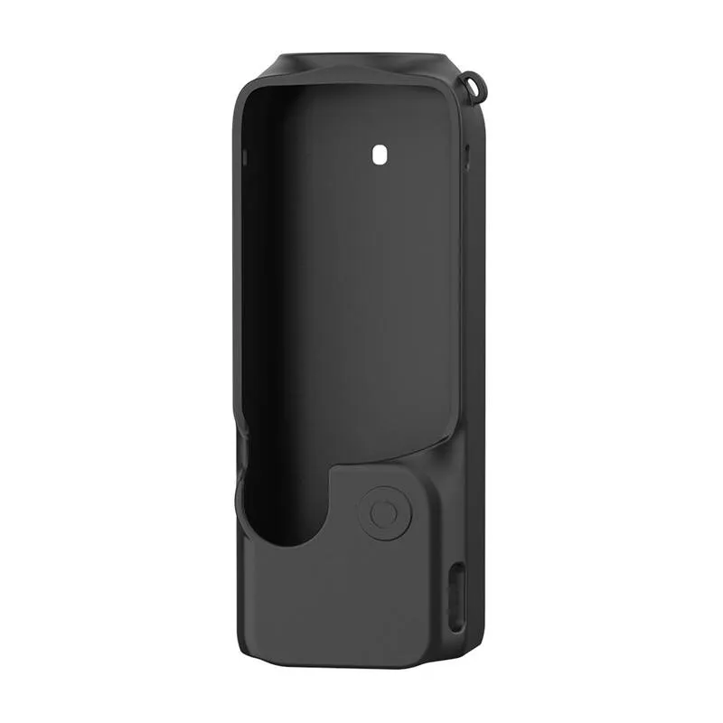 Silicone Kate ja Kott Komplekt koos Rihmaga PULUZ jaoks DJI OSMO Pocket 3 (Must) universaalne