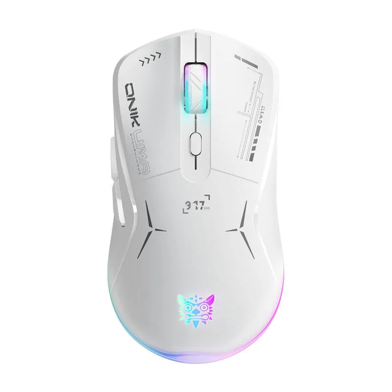 Onikuma juhtmega mängimhiir CW917 Valge universaalne