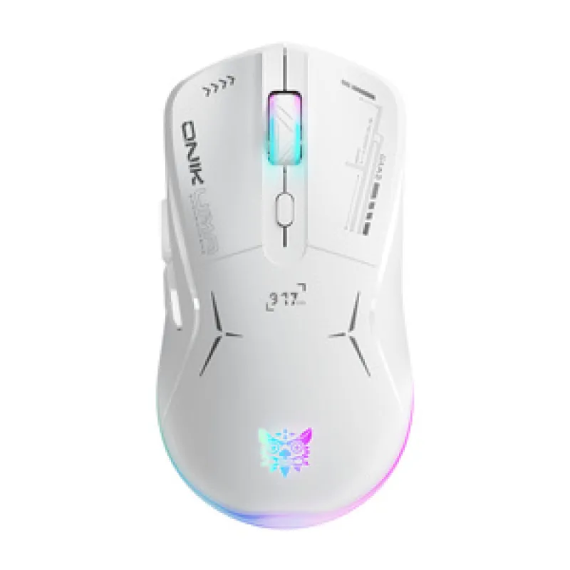 Onikuma juhtmega mängimhiir CW917 Valge universaalne