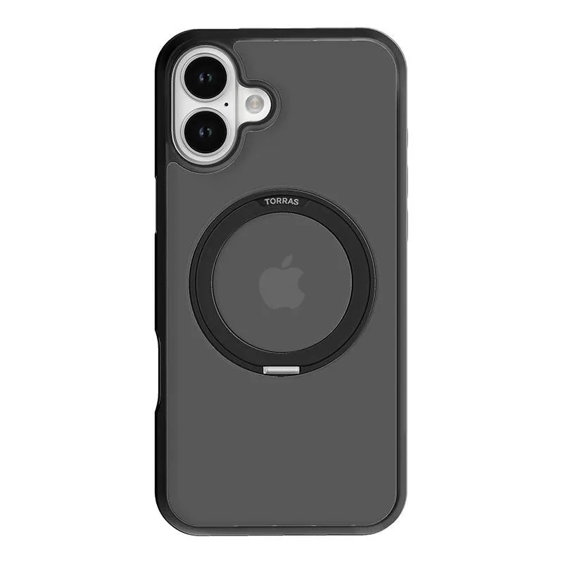 Torras Ostand Pro ümbris iPhone 16 jaoks (Must) universaalne