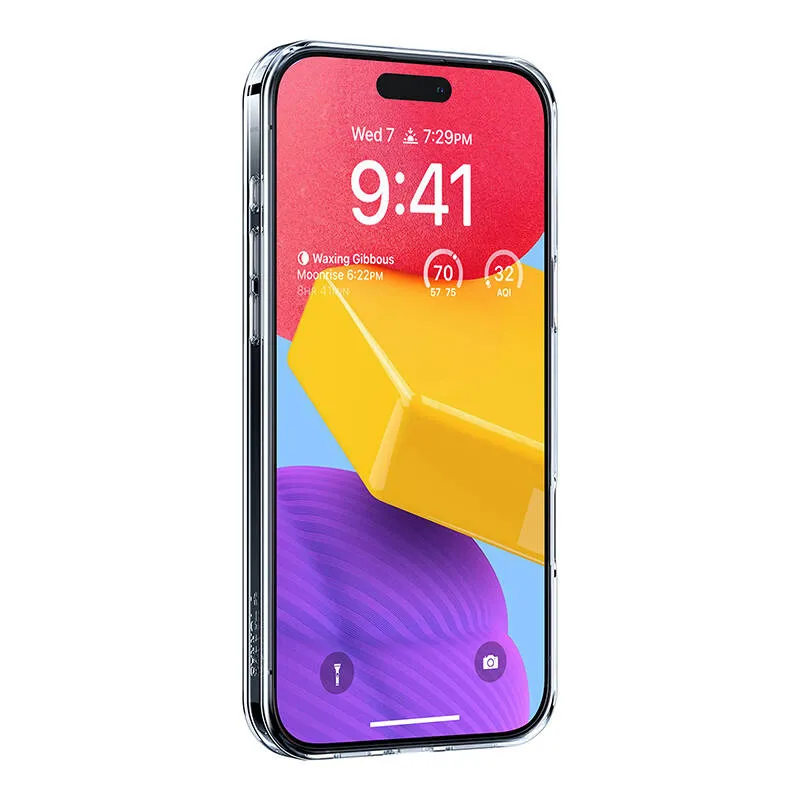 Torras Ostand Pro ümbris iPhone 16 jaoks (läbipaistev) universaalne