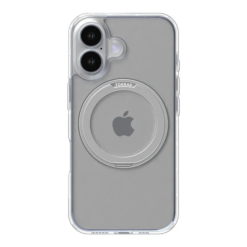 Torras Ostand Pro ümbris iPhone 16 Plus (läbipaistev) universaalne