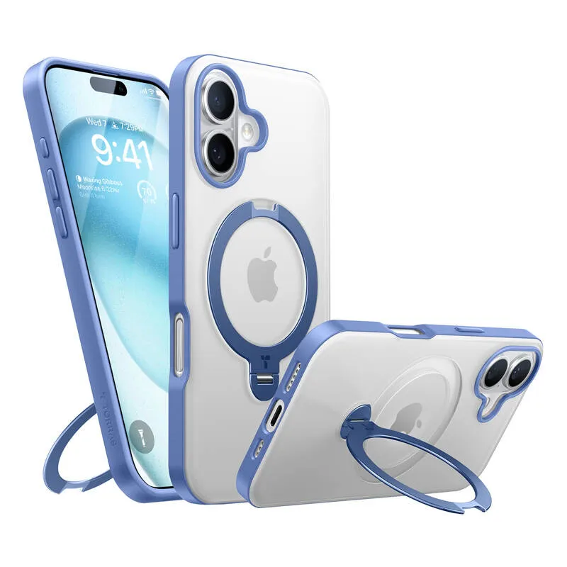 Torras Ostand Spin Kott iPhone 16 jaoks (Sinine) universaalne
