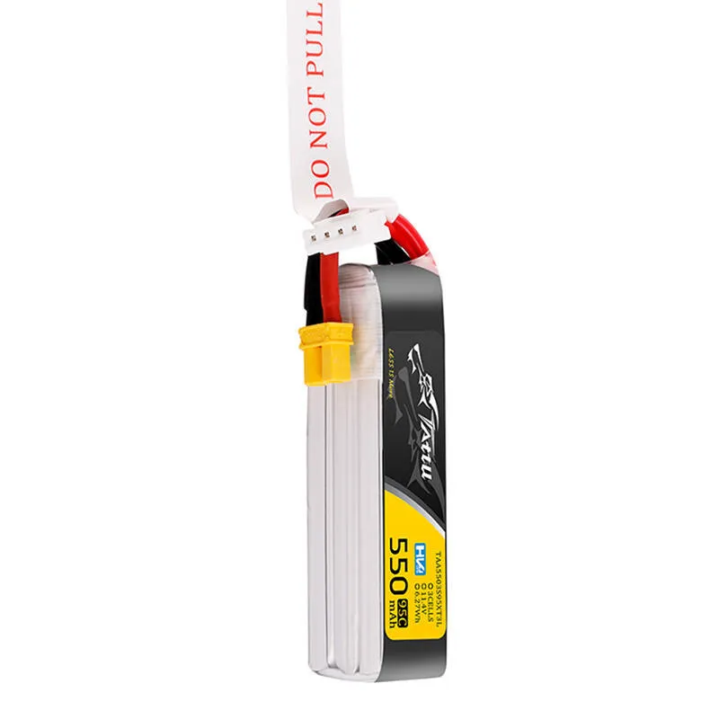 Tattu 3S 550mAh 95C 11.4V HV Lipo aku koos XT30 pistikuga, pikk pakett, universaalne
