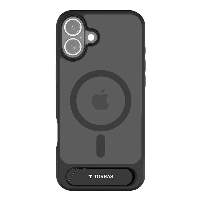 Torras Pstand seeria ümbris iPhone 16 jaoks (Must) universaalne