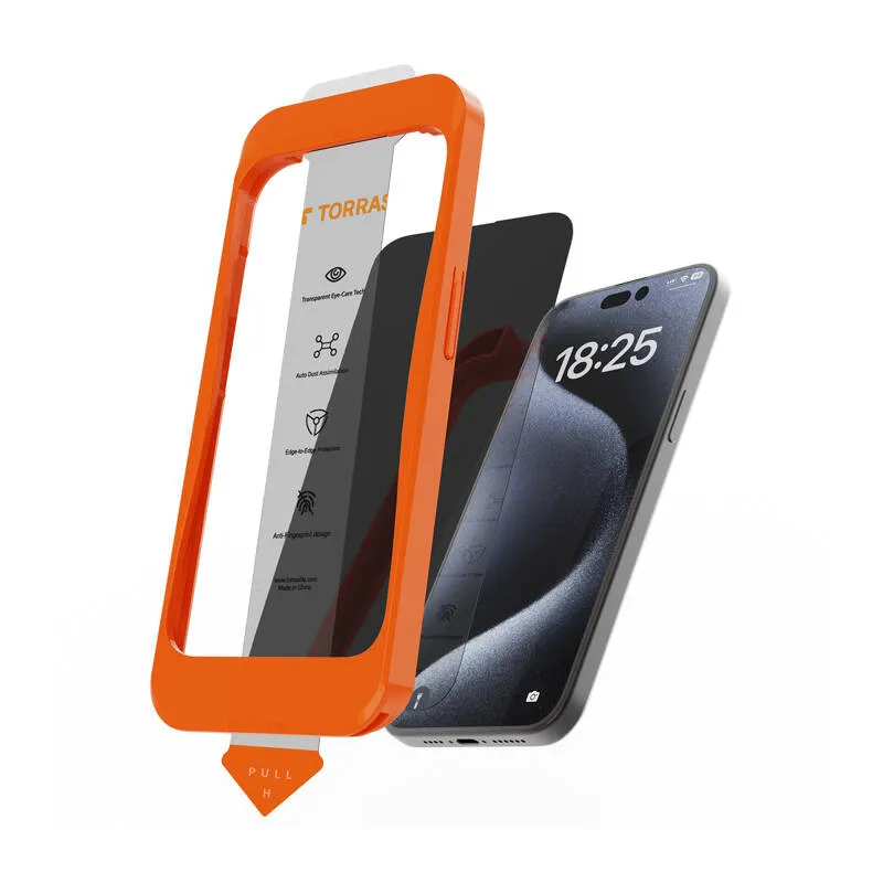 Torras Install Master karastatud klaas iPhone 16 Plus universaalne