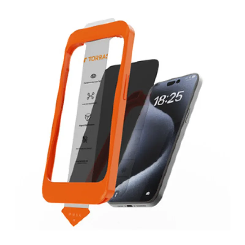 Torras Install Master karastatud klaas iPhone 16 Plus universaalne